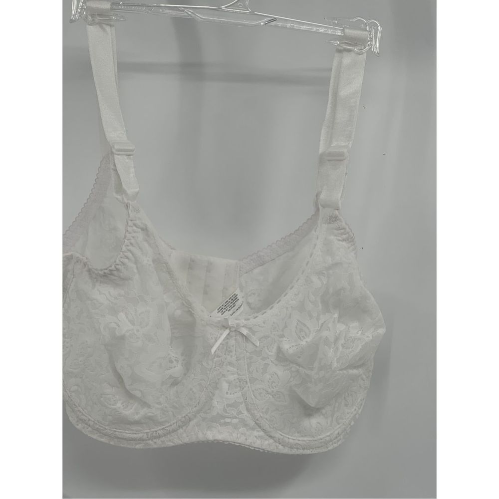 Bali Bra Lace Smooth‎ Women 36 DD White Seamless Underwire New No Tags